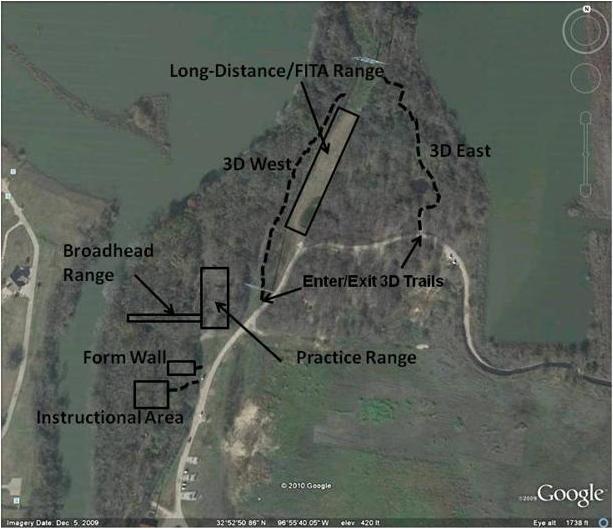 Texans Archery Club - no title Overview of Area
